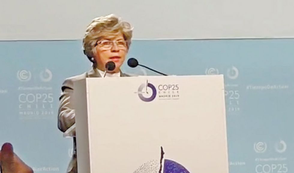 CAMBIO CLIMÁTICO. La participación de la ministra Pinckert en la COP25 de Madrid.