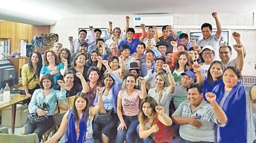 ARGENTINA. El expresidente Evo Morales, en un encuentro reciente con la gente de su entorno.