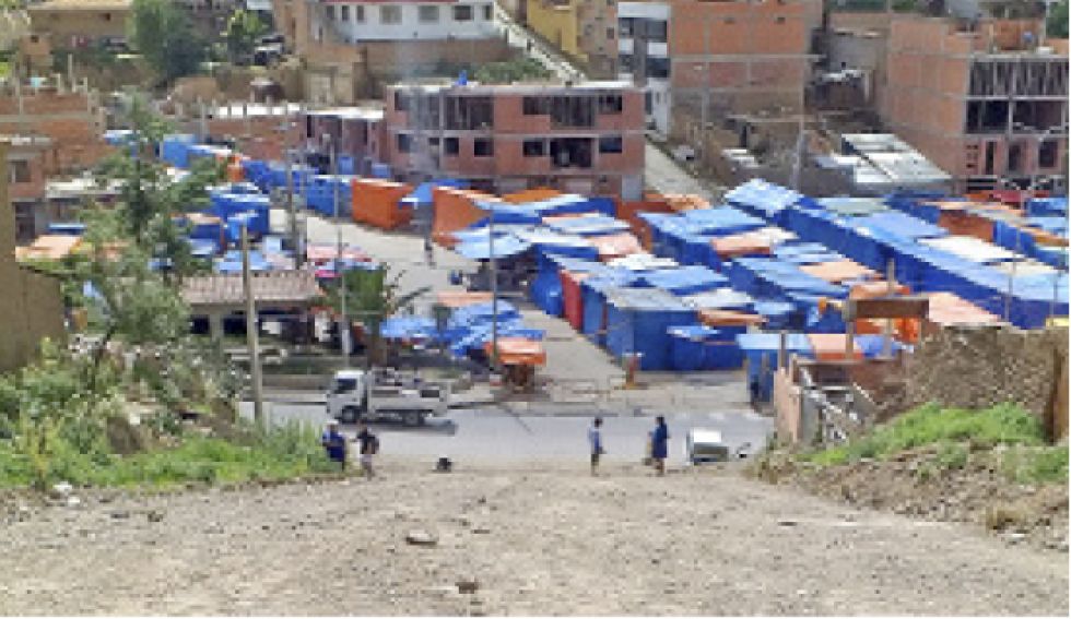 VÍA. Vista de la calle que conecta con la avenida Circunvalación y el Parque Multipropósito.