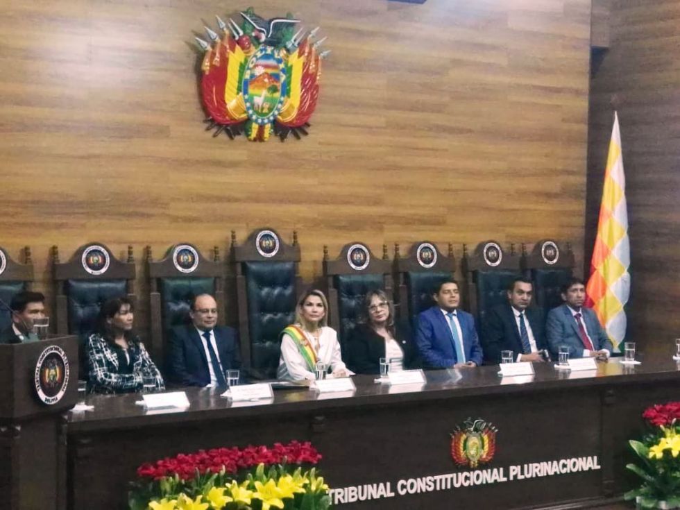 El acto de inauguración del Año Constitucional este viernes en Sucre.