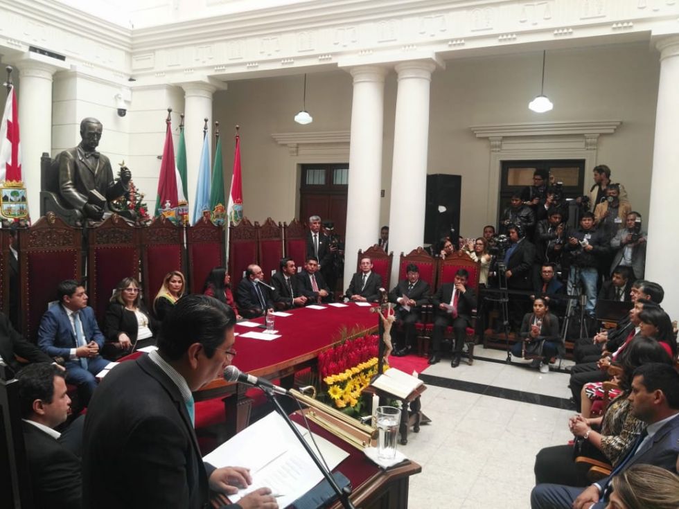 El acto de inauguración del Año Judicial este viernes en el Tribunal Supremo de Justicia.