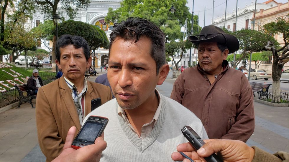 ELECCIONES. El representante de la facción de la agrupación Bolivia Somos Todos, Rodolfo Payllo.