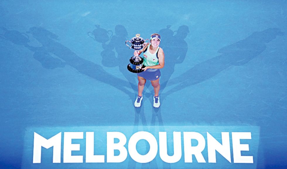 La estadounidense Sofia Kenin se coronó campeona en Australia.