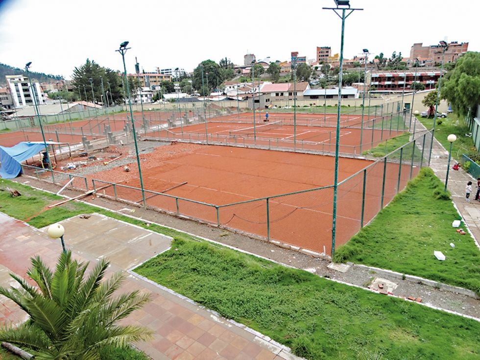 El complejo de tenis La Madona fue refaccionado para los Bolivarianos de la Juventud.