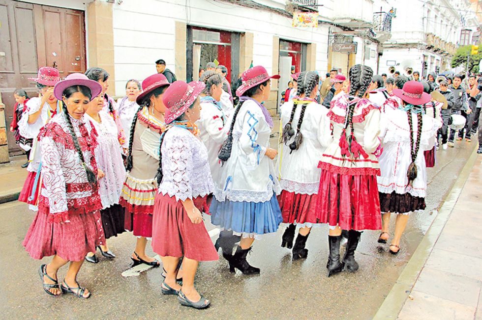 FESTEJO. La celebración del año pasado de las vendedoras del Mercado Central..