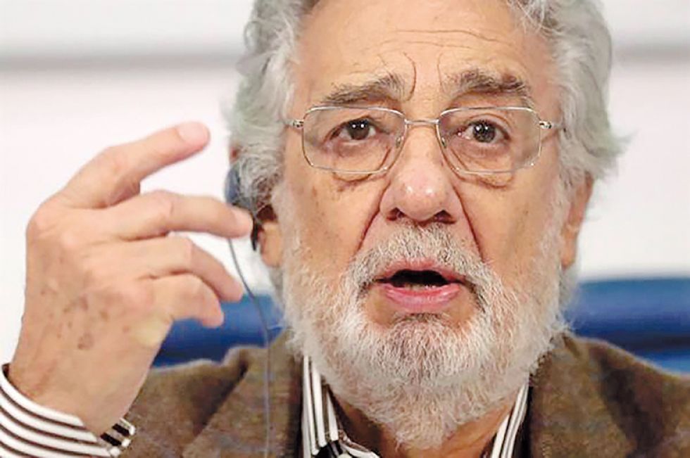 ARTISTA. El tenor español Placido Domingo, durante una conferencia de prensa en Moscú, el 15 de octubre de 2019.