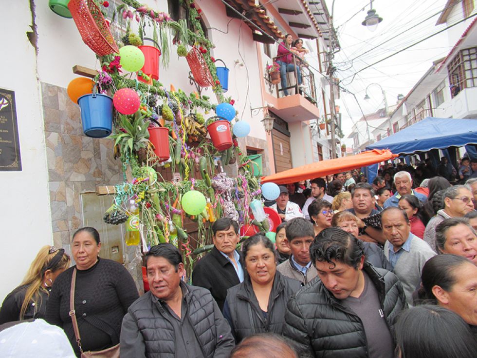 FIESTA. La pukara se realiza en honor de un vecino que falleció en un accidente.
