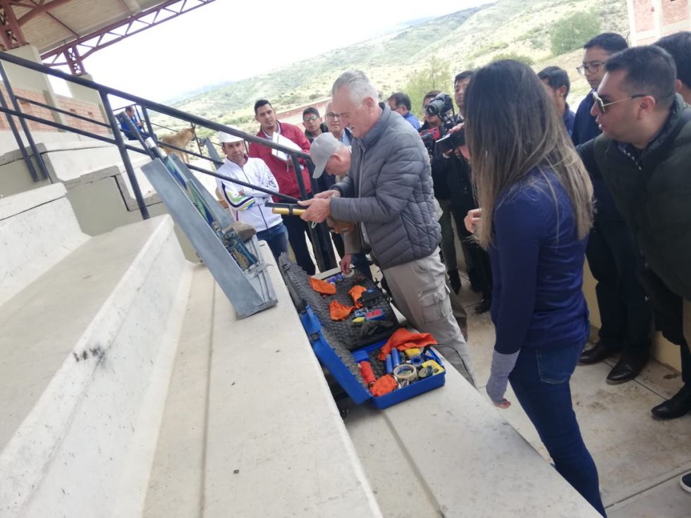 Esta mañana se hizo una inspección al polígono de Yotalilla.