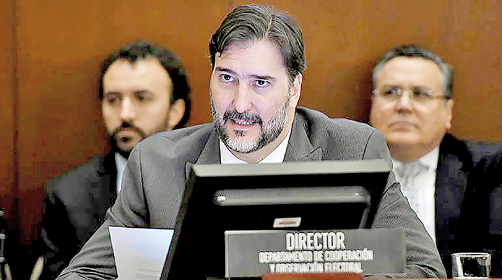 INFORME. El director del Departamento para la Observación Electoral de la OEA, Gerardo de Icaza.