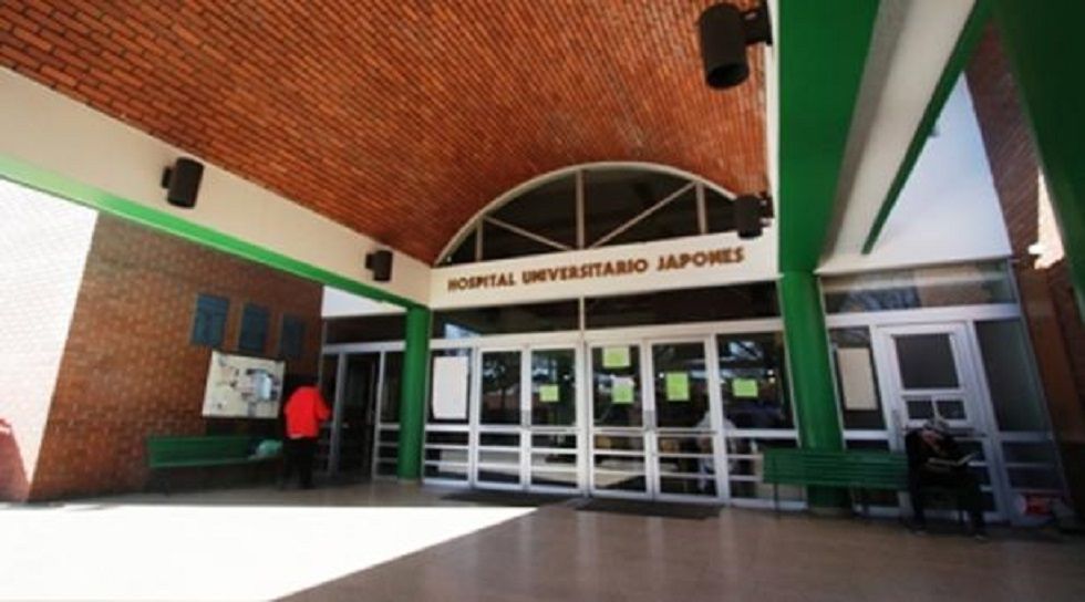 Hospital Japonés de Santa Cruz, donde falleció una paciente con síntomas de influenza, según la Gobernación.