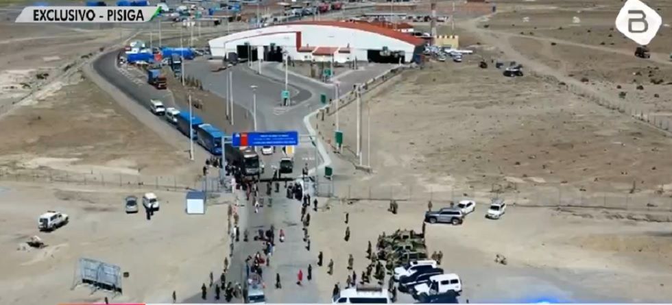 El operativo en la frontera con Chile. 