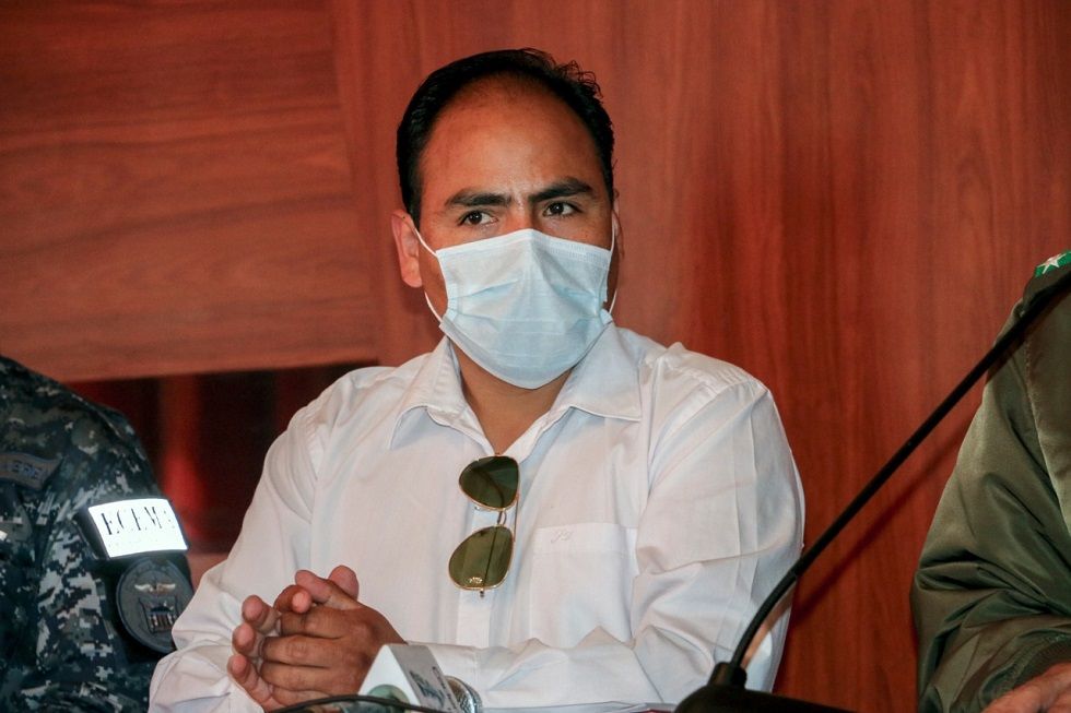 El ministro Milton Navarro, delegado del Gobierno para Chuquisaca. 