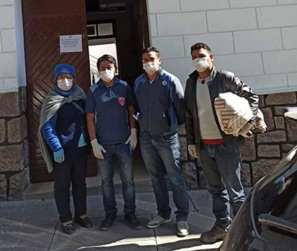 Una imagen de la delegación de Villa Tunari en las afueras de la Fiscalía Departamental.