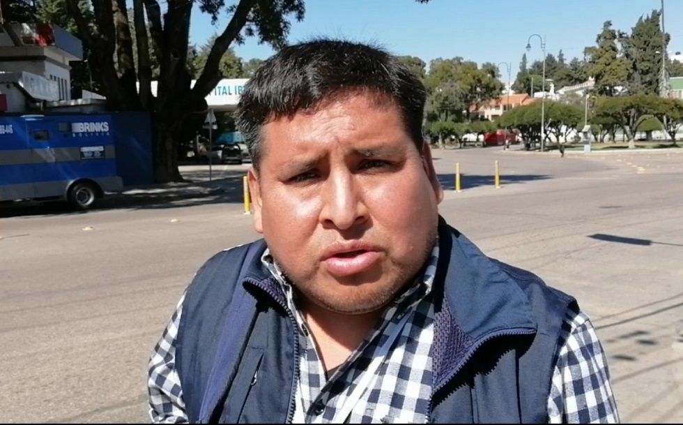 El presidente de la Asamblea Permanente de Derechos Humanos de Chuquisaca, Edgar Salazar.