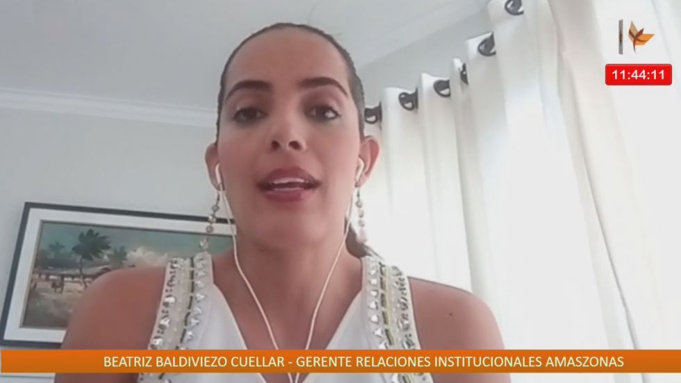 Beatriz Baldiviezo, gerente nacional de Relaciones Institucionales de Amaszonas.