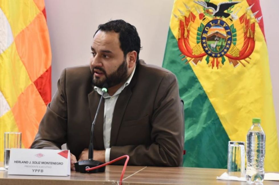El ahora expresidente de YPFB, Herland Soliz.