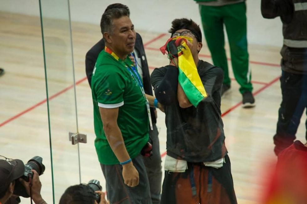 El raquetbolista Conrrado Moscoso fue uno de los deportistas en pronunciarse.