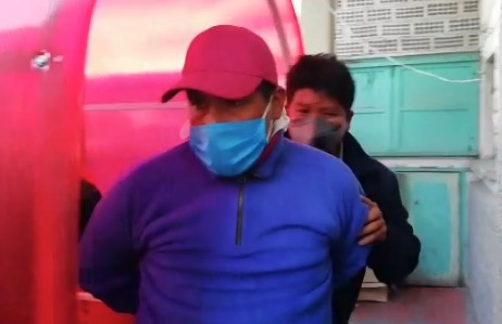 El presunto asesino de la niña Esther, está aprehendido en la Felcc de La Paz.
