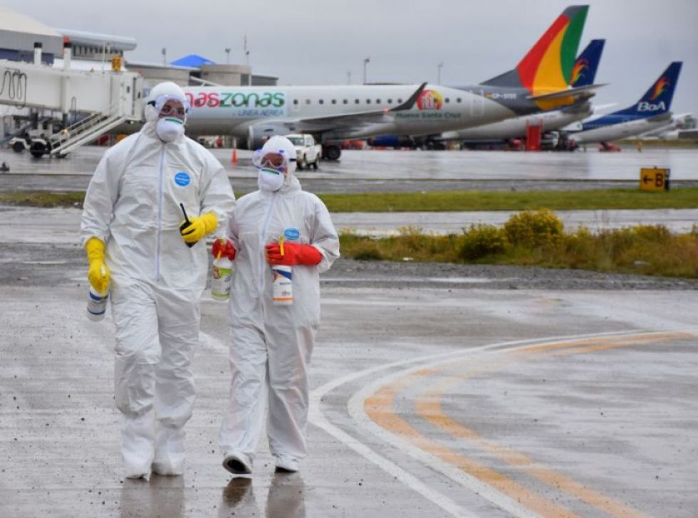 Los vuelos internacionales se suspendieron para prevenir la expansión de la pandemia.