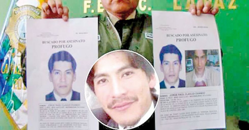 El teniente Jorge Clavijo acusado de asesinar a su esposa Hanalí Huaycho.