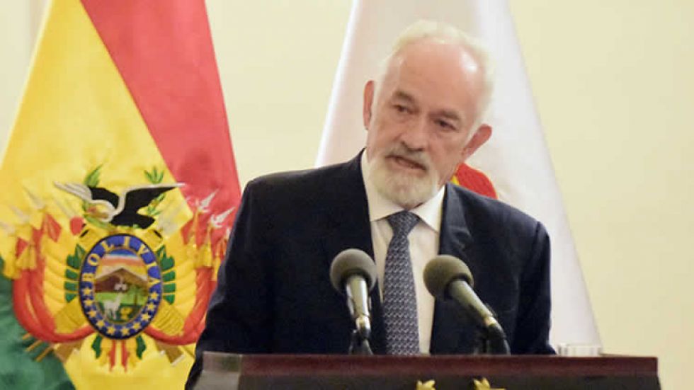 El presidente del Banco Central de Bolivia Guillermo Aponte.