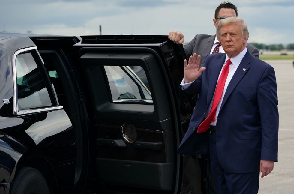 El presidente de Estados Unidos Donald Trump .