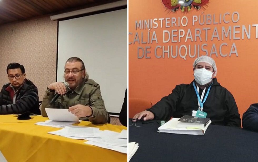 El Comité pro Santa Cruz (i) y la Fiscalía ofrecieron sendas conferencias.