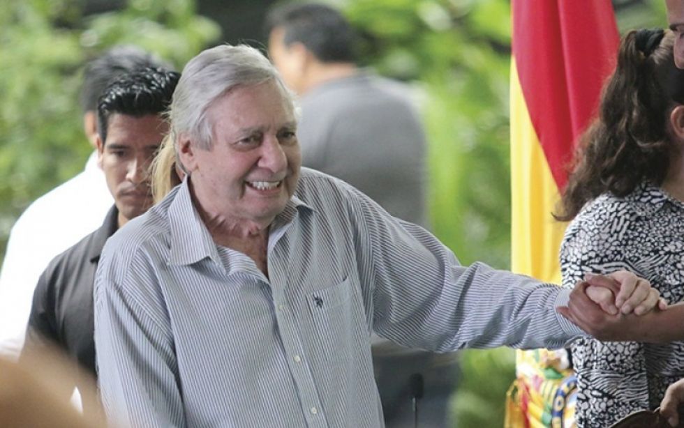 El alcalde de Santa Cruz, Percy Fernández, antes de dejar el cargo por motivos de salud.