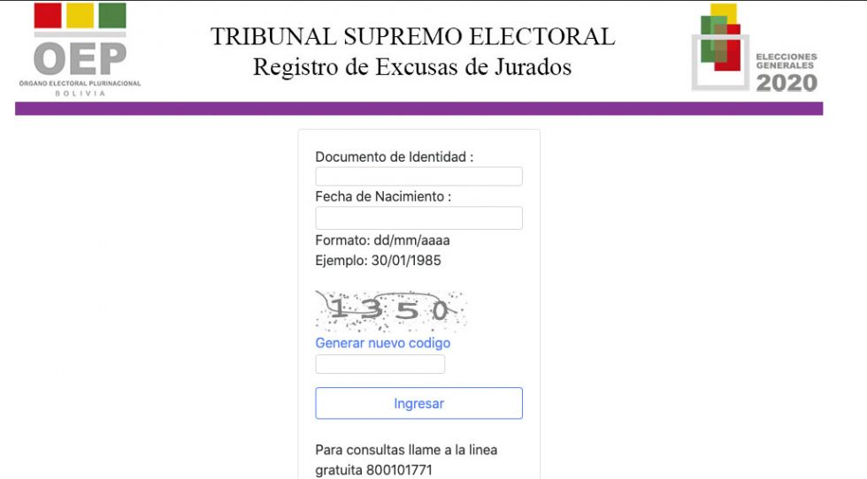TSE habilita plataforma virtual para ciudadanos imposibilitados de ser jurados electorales