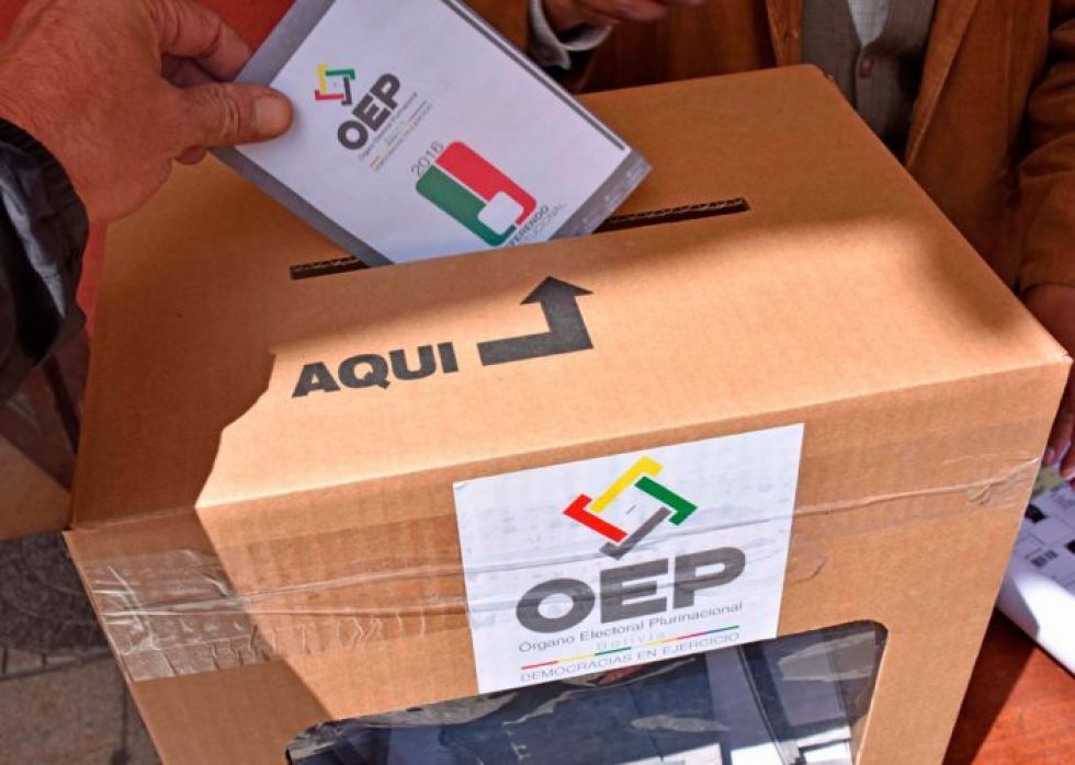 El padrón electoral de Chuquisaca registró una reducción del 0,55% en comparación con las elecciones generales 2019.