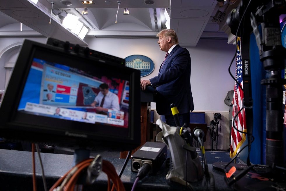 El presidente de Estados Unidos, Donald Trump, brindó este jueves una conferencia de prensa.