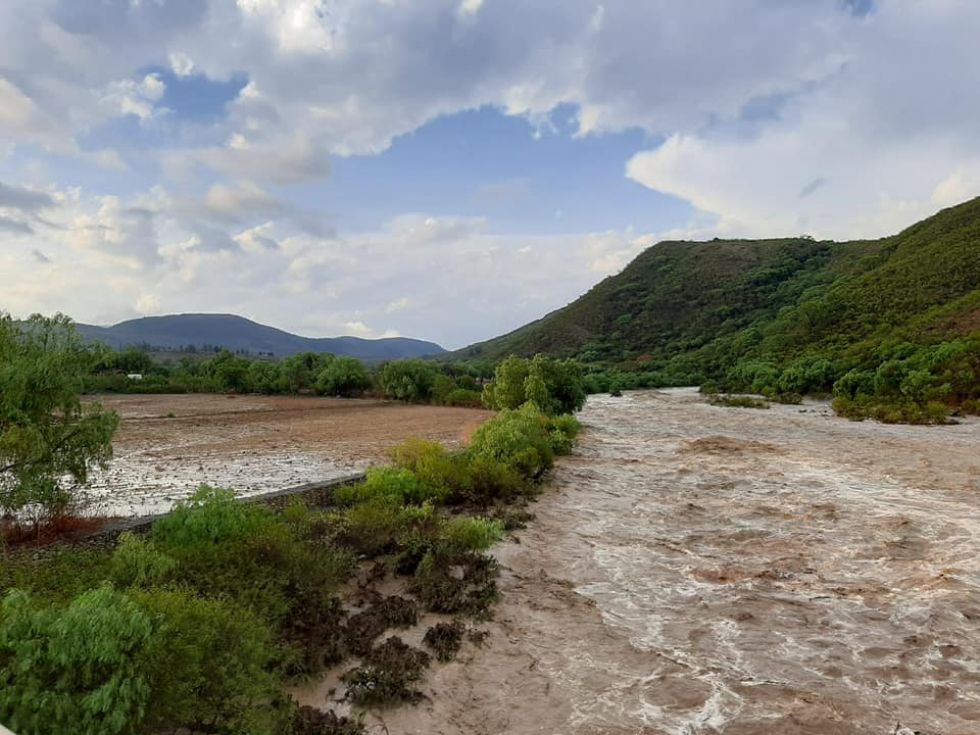 La crecida del río en Alcalá. 