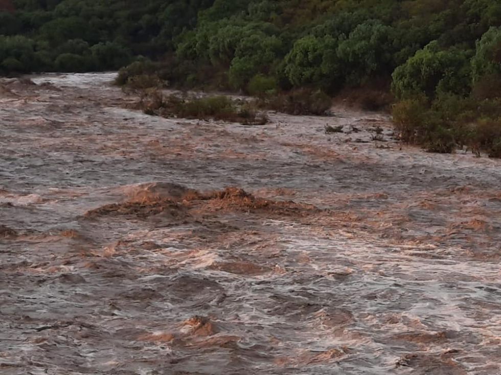 La crecida del río en Alcalá. 