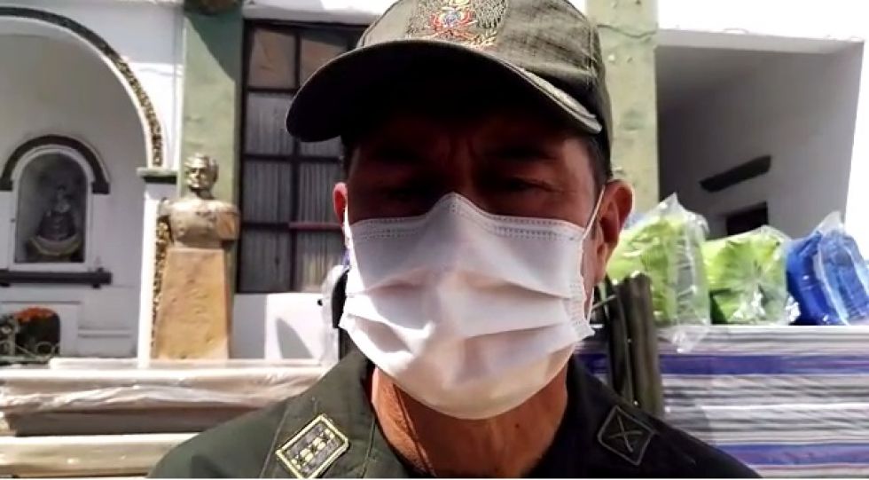 El coronel Jhonny Mancilla, durante una entrevista con Correo del Sur Digital.