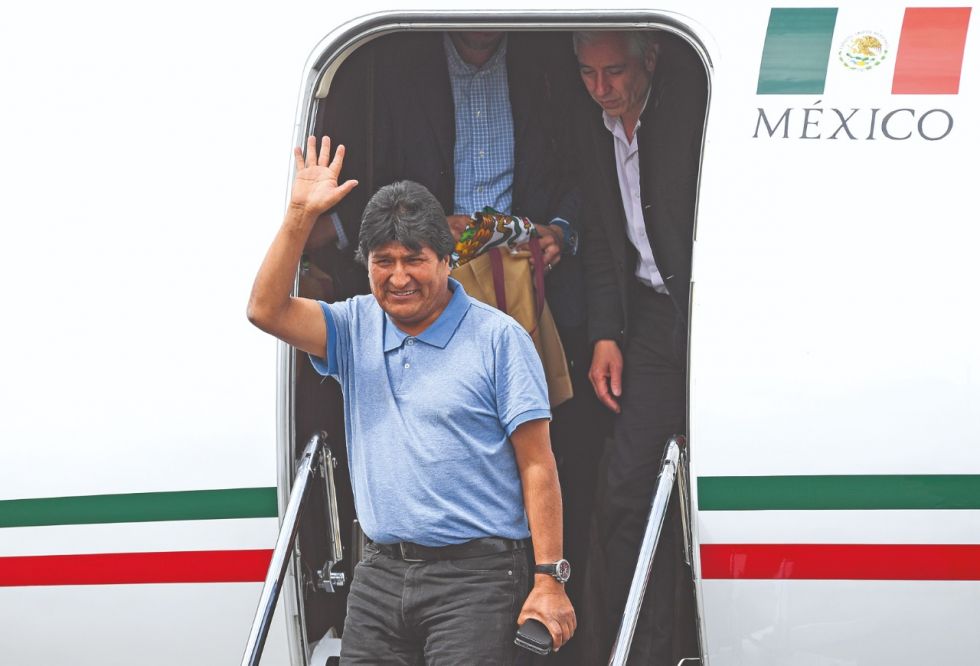 Evo Morales salió de país rumbo a México, tras renunciar a la Presidencia, en noviembre de 2019.