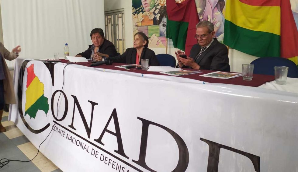 El Comité Nacional de Defensa de la Democracia envió una carta al Ministro de Justicia.