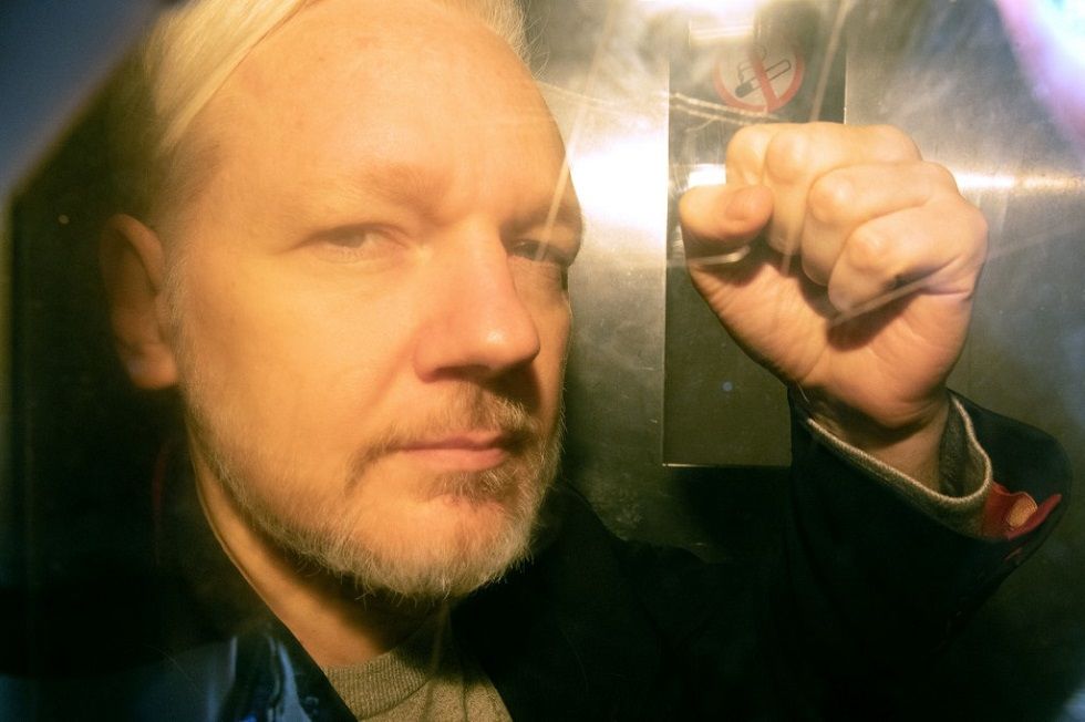 Una de las últimas apariciones públicas del fundador de Wikileaks, Julian Assange.