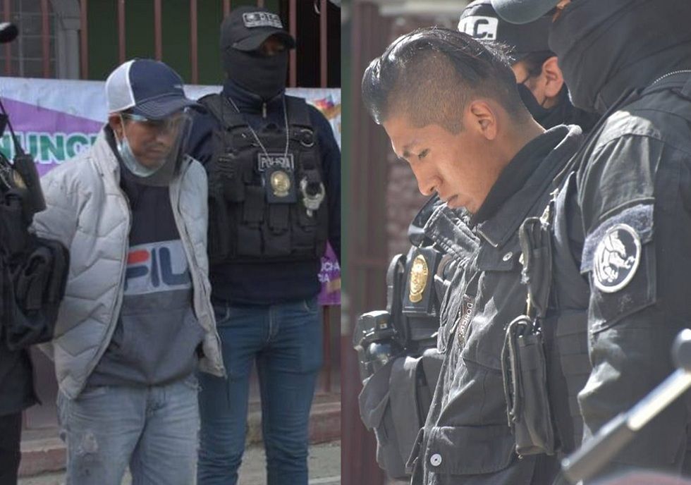 El Ministerio de Gobierno y la Policía presentaron a los presuntos autores.
