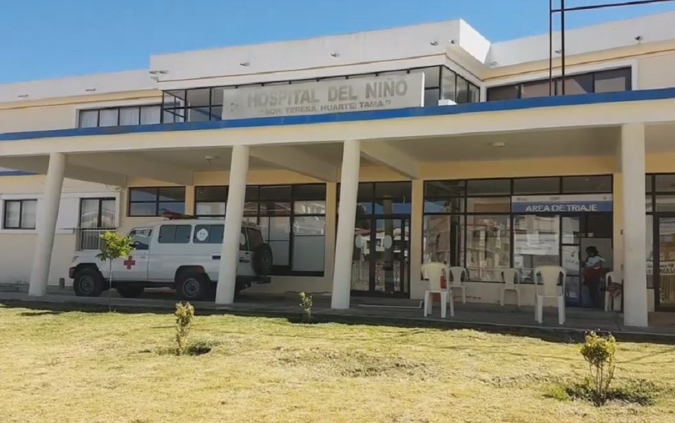 El hospital del Niño Sor Teresa Huarte Tama atiende a pacientes con covid-19.