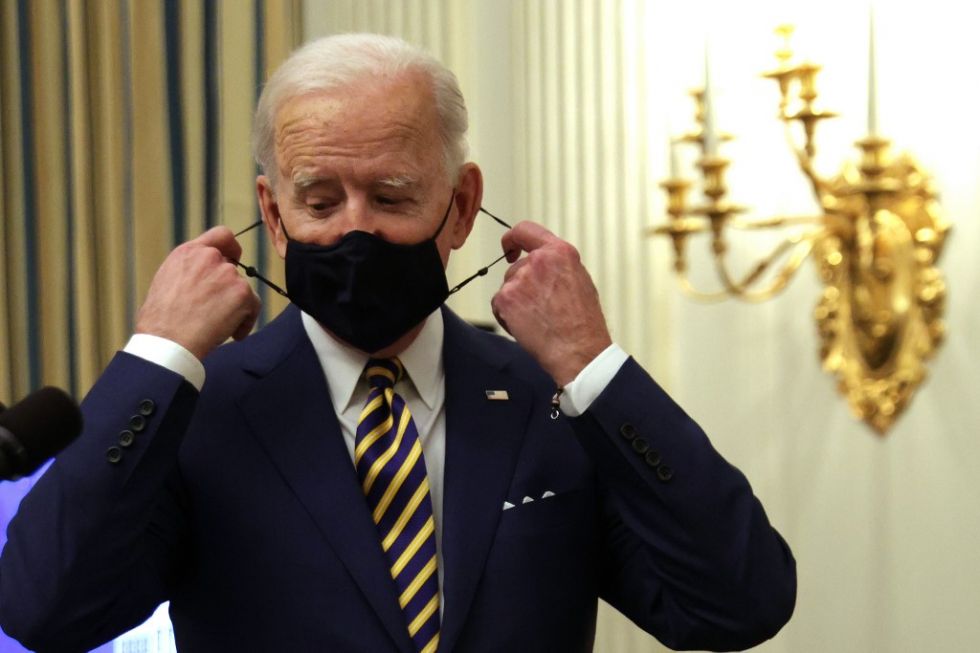 El presidente de Estados Unidos, Joe Biden, en su conferencia de prensa de este viernes sobre la pandemia.