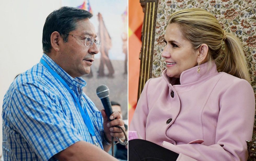 Luis Arce y Jeanine Áñez discrepan por la gestión de las vacunas del mecanismo Covax.