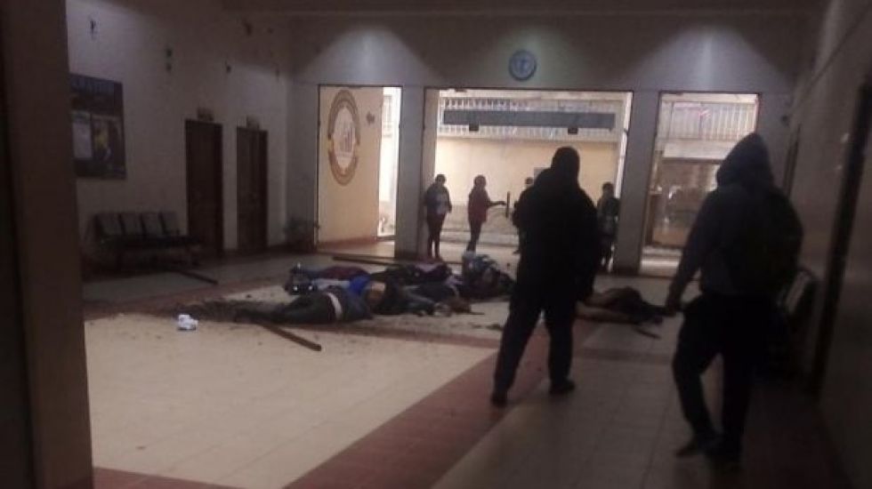 El accidente ocurrió en el edificio de la carrera de Administración de Empresas de la UPEA.