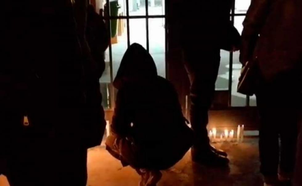 Universitarios recordaron a sus compañeros fallecidos.
