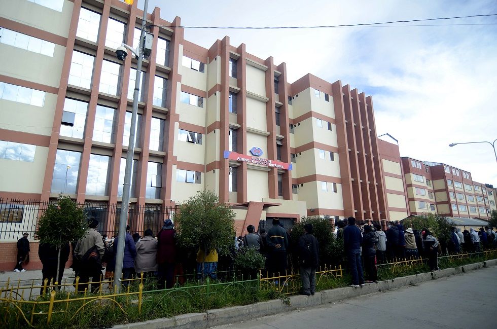 El accidente se registró en la facultad de la carrera de Administración de Empresas.