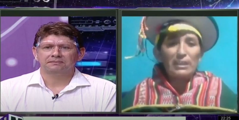 El diputado de Creemos José Carlos Gutiérrez y la exdiputada del MAS Lidia Patty.