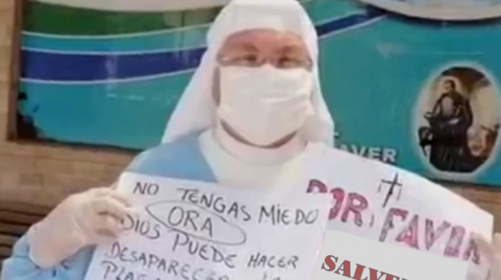 La religiosa Sor Teresa Ruiz, de la congregación Siervas de María “Ministra de los Enfermos”.