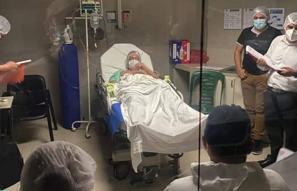 Una imagen del médico acusado de golpear a su hijastro, durante su audiencia cautelar.