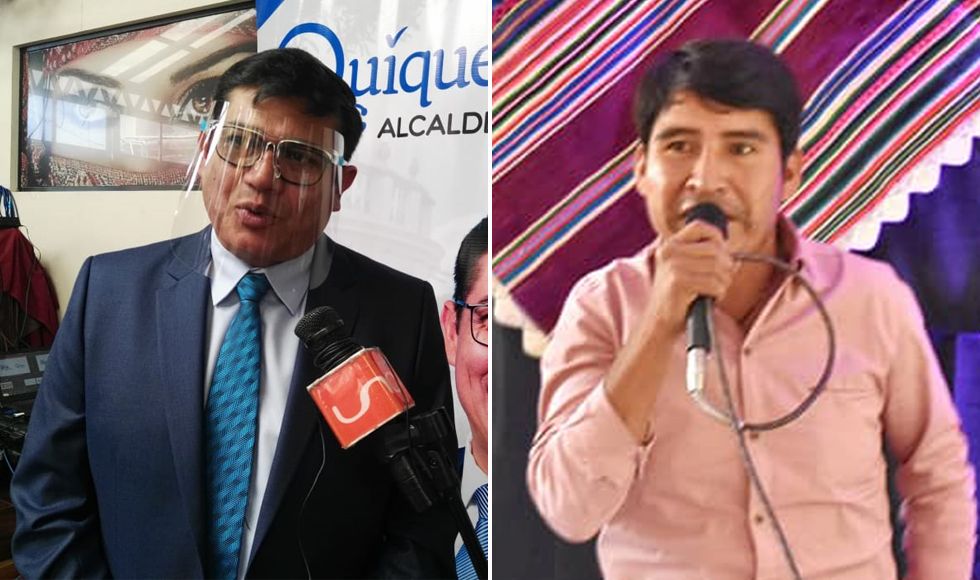 Enrique Leaño (i) y Damián Condori resultaron ganadores en las elecciones subnacionales.