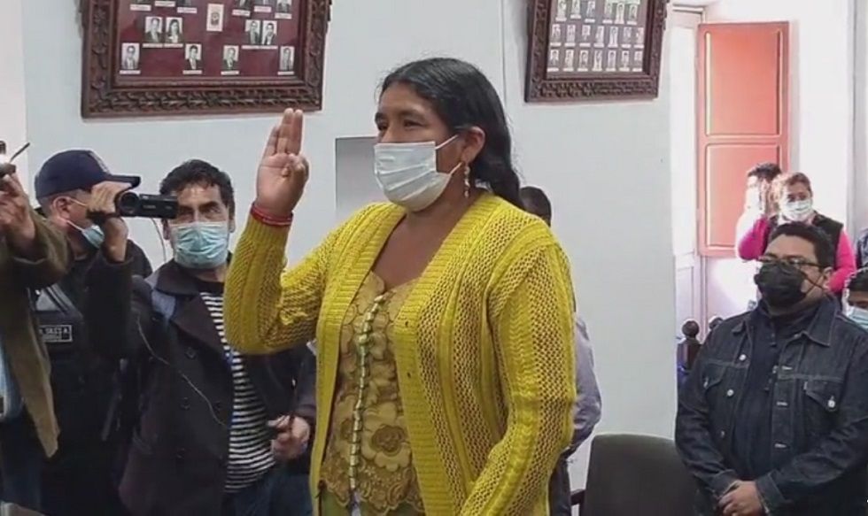 Carmen Rosa Torres jura como presidenta del Concejo de Sucre. 