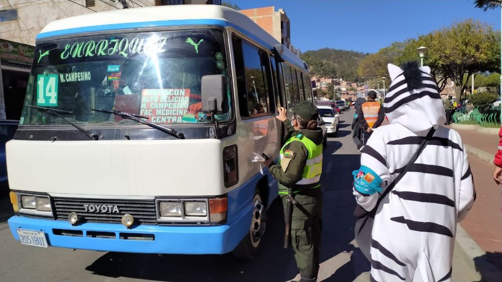 Los controles en Sucre para el cumplimiento de las medidas contra el coronavirus.
